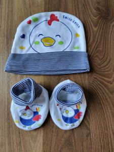 Baby Cap &amp; Bootie Set