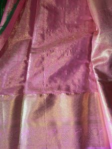 Green &amp;pink Saree