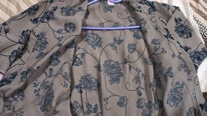 Floral Button-Down Wrap Top