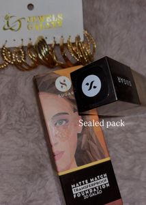 Gold Loop earrings + Sugar Matte Foundation