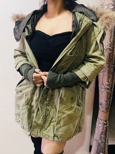Stylish Olive Green Parka