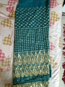 New Saree Without Fall Picho