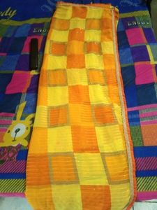 Orange Fully Sequence Saree