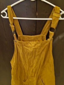 Mustard Corduroy Overall Dress