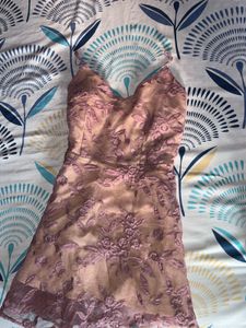 Floral Lace Mini Dress