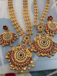 Ruby Stone Jewellery Set