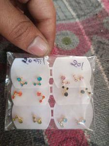 Stud Earrings Set(pair of 6)