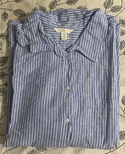 H&amp;M Cotton Linen oversized shirt