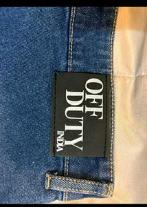 Wide Leg Denim Cargo Pants