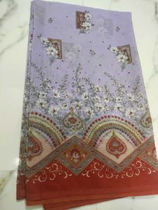 Elegant Lavender Floral Saree
