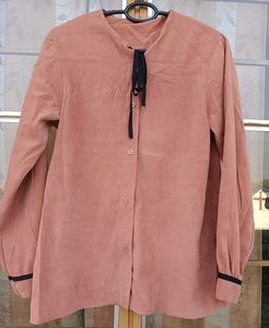 Blouse with Tie Neck Detail