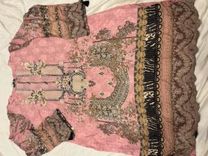 elegant  Black Embroidery kurta