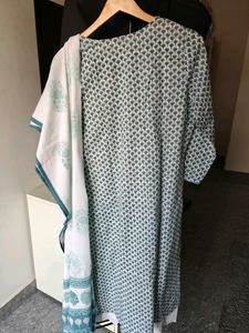 Biba Kurta Pants Dupatta Set