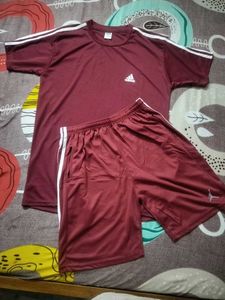 Adidas Maroon Athletic Set