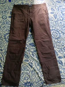 Brown Straight Leg Pants