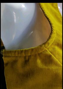 Yallow Sleeveless Blouse