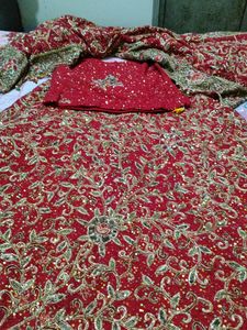 Bridal Heavy Work Lehenga Red Color With Dupatta And Blouse
