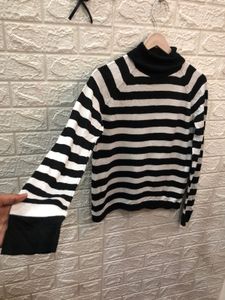 Striped Turtleneck Sweater🕸️‼️