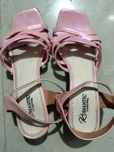 Pink Strappy Sandals Size Euro38/39