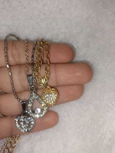 Set Of 3 Chains With Locket