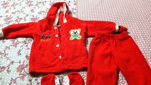 Cute Red Baby Outfit