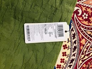 PETER ENGLAND Men Self Design Round Neck Green