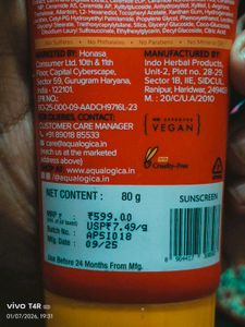 Aqualogica Detan+ Dewy Sunscreen SPF 50+