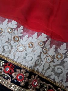 Red Saree with Blouse