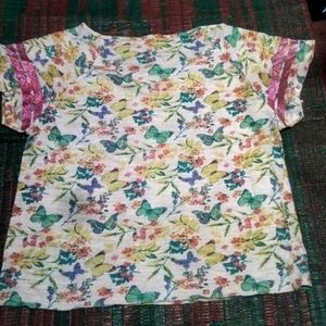 Floral Butterfly Graphic Tee