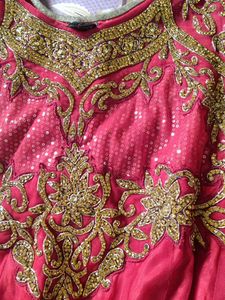Beautiful New Red Color Anarkali