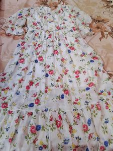 White Floral Maxi