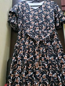 Print Dress Black