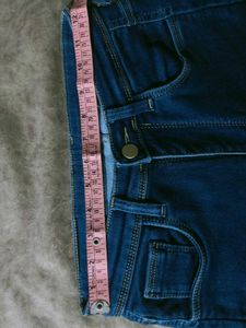 Dark Blue Denim wide leg pants