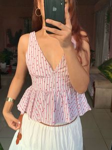 Floral Peplum Slip