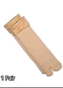 2 Pairs Velvet Socks For Women With Thumb