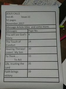 Jesus Calls இயேசு அழைக்கிறார் English- Old Copy