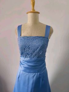 Powder Blue Satin Gown