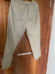 Olive Green Casual Pants