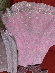 Pink And Wine Lehanga
