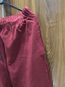 Maroon Casual Pants