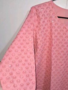 Beautiful Chikan n Sequins Kurta
