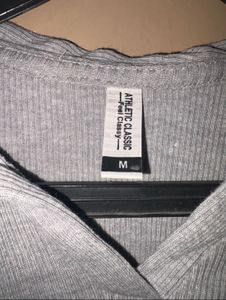 Ribbed Top(Grey Color)
