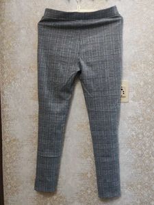 Gray Plaid Jeggings For Winters