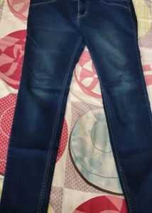 Denim Nevy Blue Slim Weist Jean's