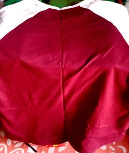 Burgundy &amp; White Graphic T-Shirt