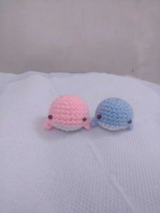 Crochet Dolphin Keychains