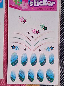 Nail Stickers &amp; Art Glitter With Jio Sim &amp; Sticker