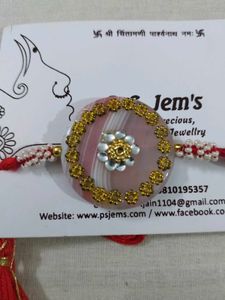 Semiprecious Stone Rakhi Rakshabandhan Festiva