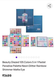 105 Shade beauty Glazed Eyeshadow With 2 Liners✨