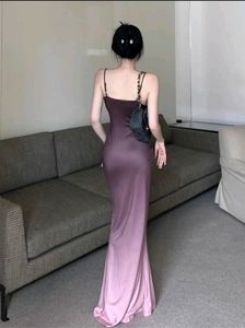 NEWME Purple ombre maxi dress